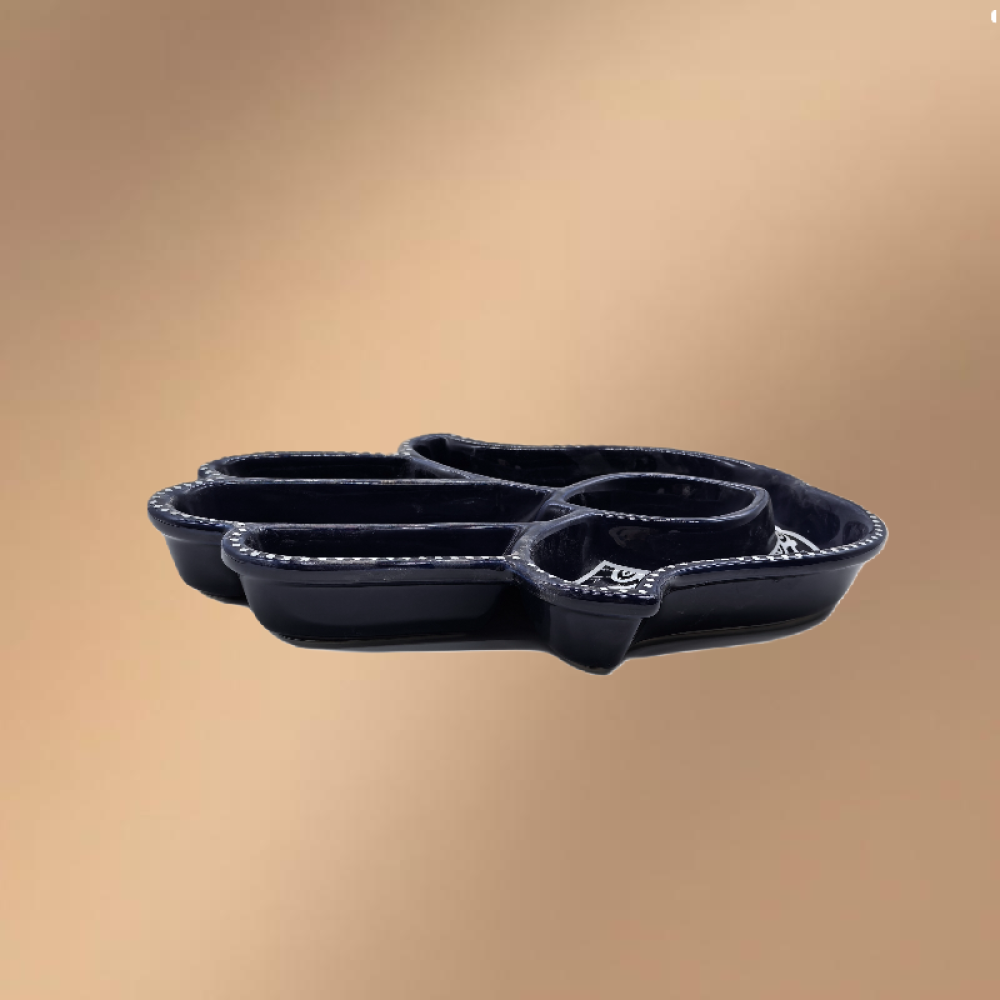 Palm Shaped Porcelain Dinner & Dessert Plate