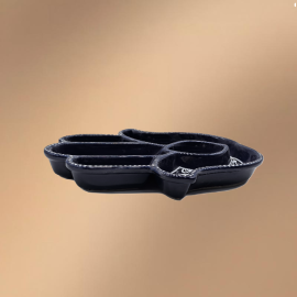 Palm Shaped Porcelain Dinner & Dessert Plate