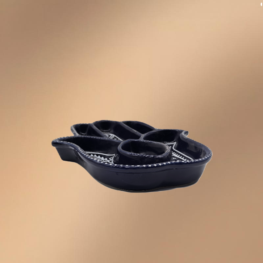 Palm Shaped Porcelain Dinner & Dessert Plate