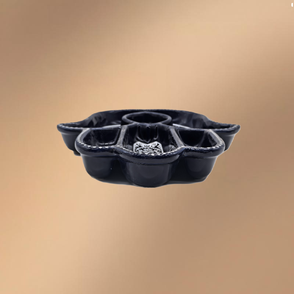 Palm Shaped Porcelain Dinner & Dessert Plate