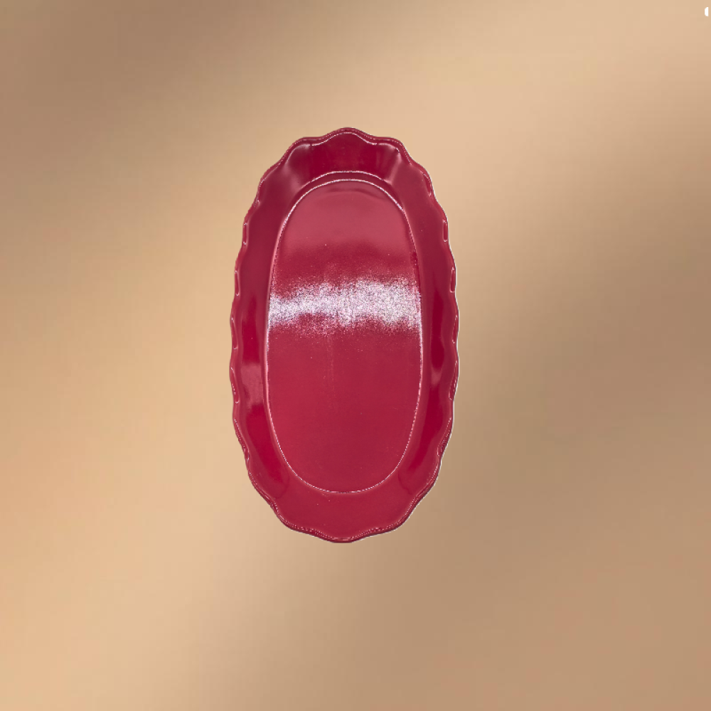 Porcelain Dinner Plate,Oval Serving Platter For Dessert