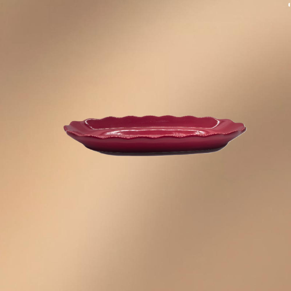 Porcelain Dinner Plate,Oval Serving Platter For Dessert