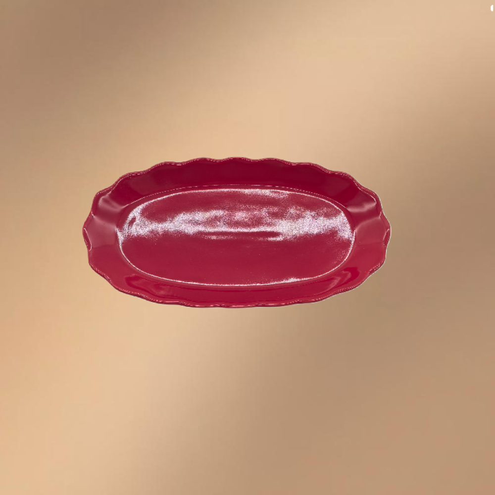 Porcelain Dinner Plate,Oval Serving Platter For Dessert