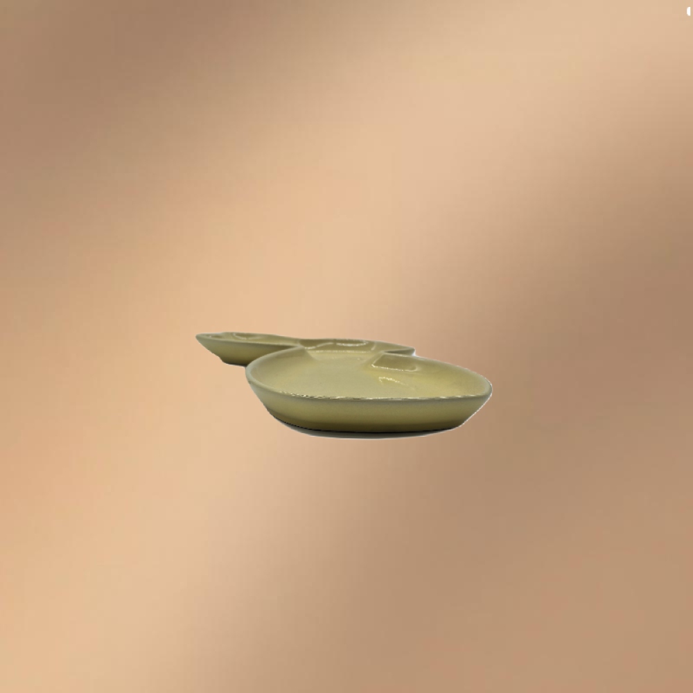 Rabbit Shaped Porcelain Dinner & Dessert Plate