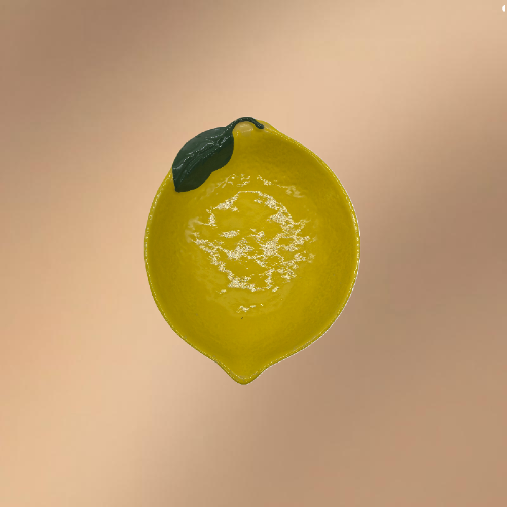 Lemon Shaped Porcelain Dinner & Dessert Plate