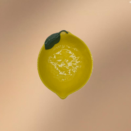 Lemon Shaped Porcelain Dinner & Dessert Plate