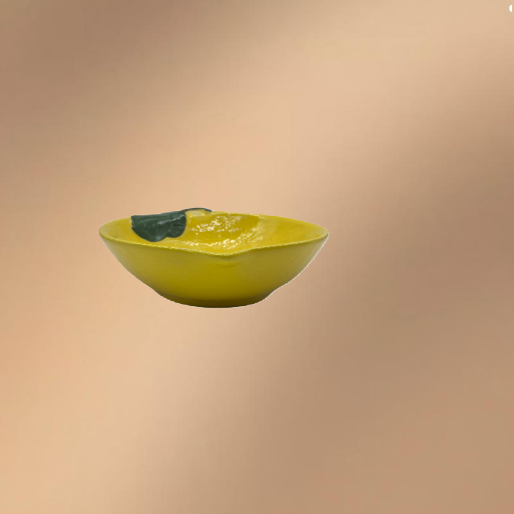 Lemon Shaped Porcelain Dinner & Dessert Plate