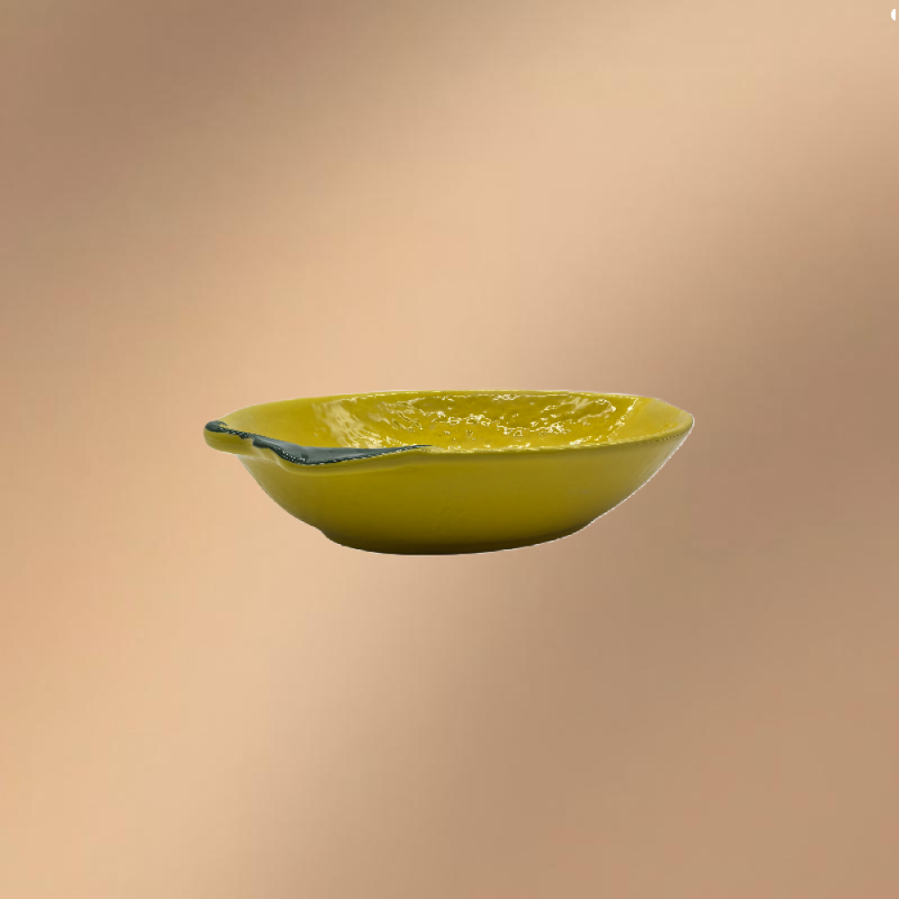 Lemon Shaped Porcelain Dinner & Dessert Plate
