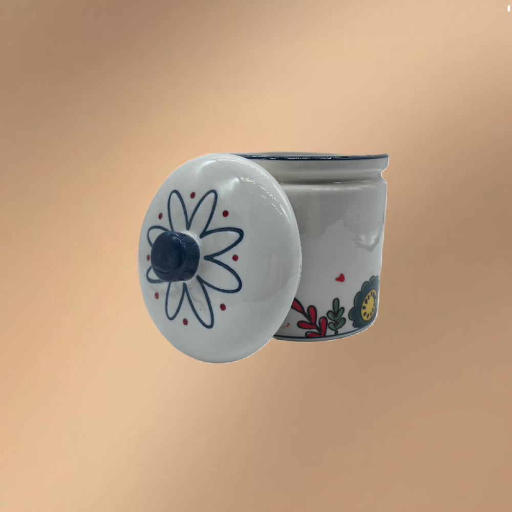 Porcelain Stew Pot With Lid,Small Soup Bowl