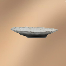 Porcelain Dinner Plate,Embossed Serving Dish