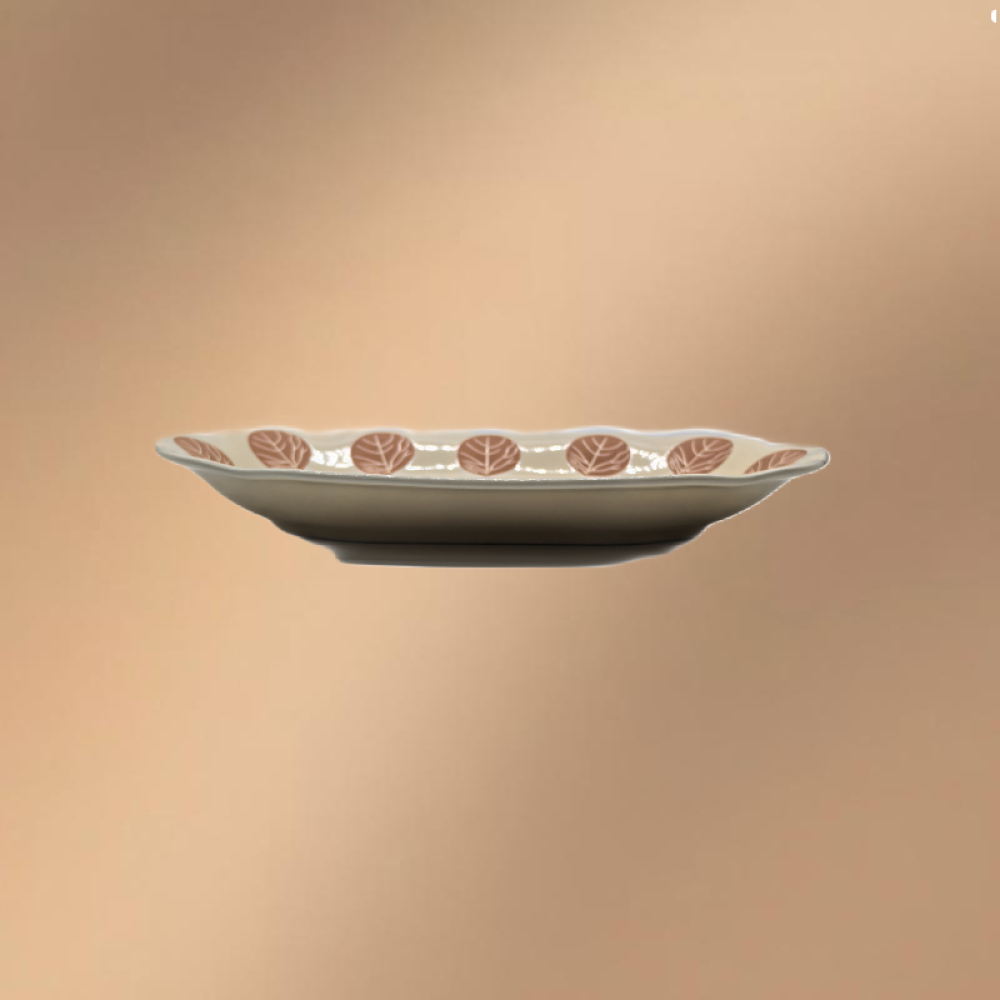 Porcelain Dinner Plate,Oval Serving Platter For Dessert