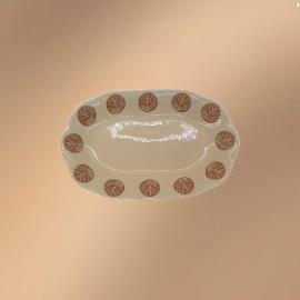 Porcelain Dinner Plate,Oval Serving Platter For Dessert