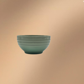 Green Embossed Porcelain Bowl For Rice,Soup,Cereal,Yogurt