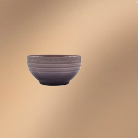 Purple Embossed Porcelain Bowl For Rice,Soup,Cereal,Yogurt