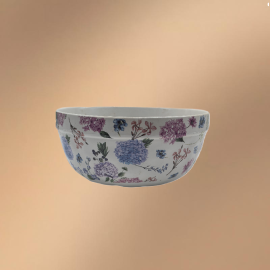 Large Porcelain Soup Bowl,Large Serving Bowl With Floral Patterns