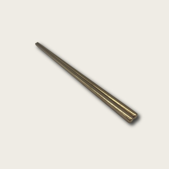 Golden Stainless Steel Chopsticks And Metal Tableware