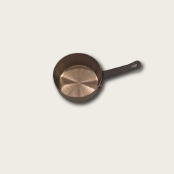 Stainless Steel Golden-Handled Dipping Dish