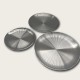Silver Stainless Steel Round Snack Plate