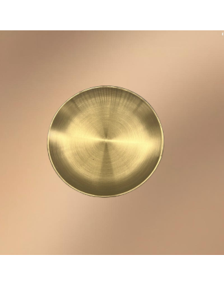 Golden Stainless Steel Round Snack Plate