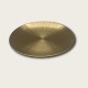 Golden Stainless Steel Round Snack Plate