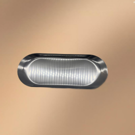 Silver Stainless Steel Oval Serving Plate