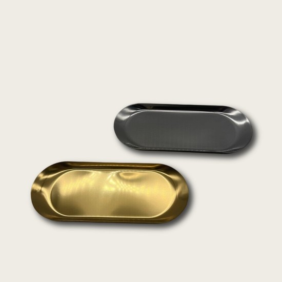 Golden Stainless Steel Serving Plates