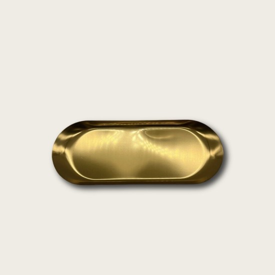 Golden Stainless Steel Serving Plates