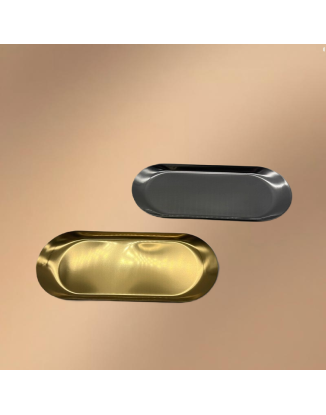 Golden Stainless Steel Serving Plates