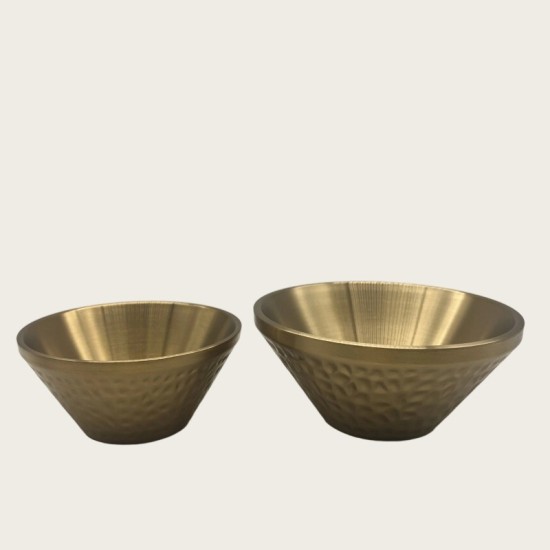 Golden Stainless Steel Ice Bowl