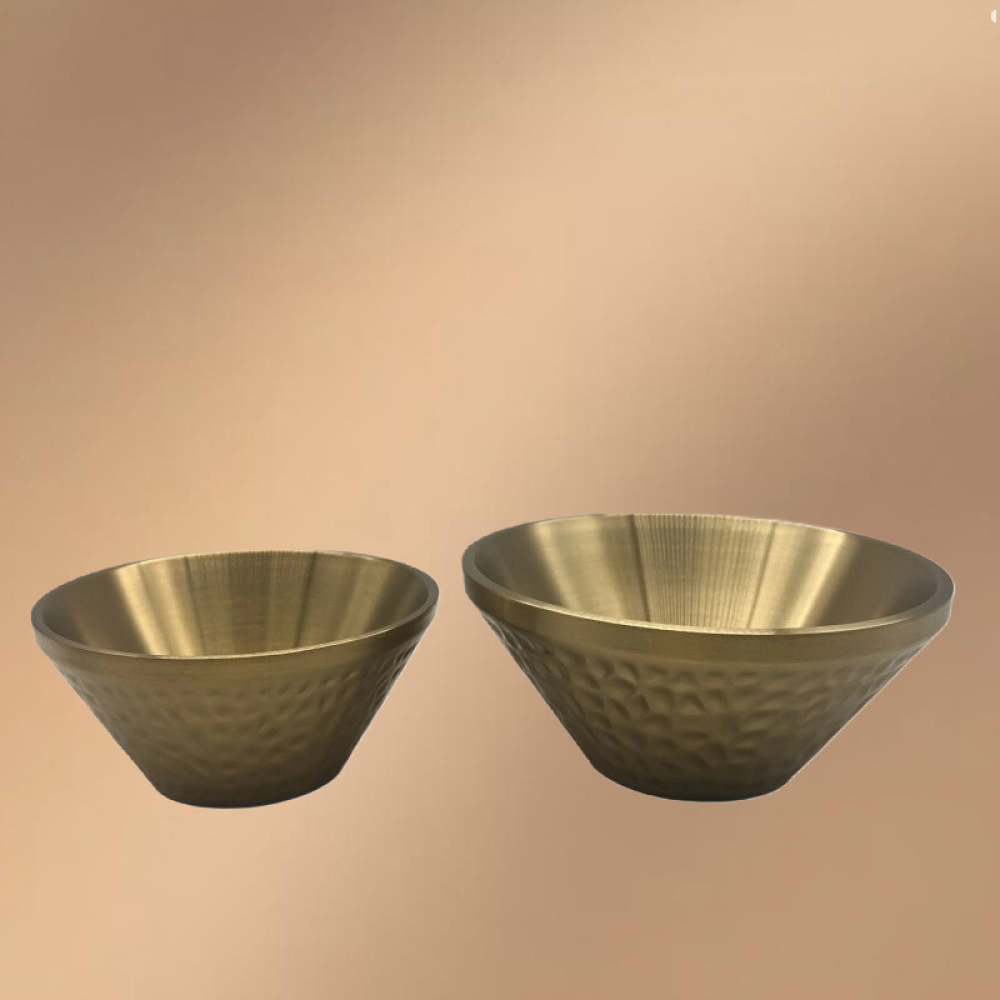 Golden Stainless Steel Ice Bowl