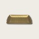 Golden Stainless Steel Rectangular Flat-Bottomed Tray