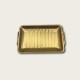 Golden Stainless Steel Rectangular Flat-Bottomed Tray