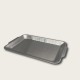 Silver Stainless Steel Rectangular Flat-Bottomed Tray