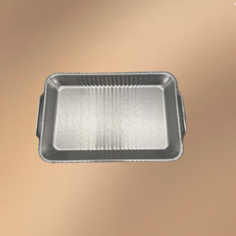 Silver Stainless Steel Rectangular Flat-Bottomed Tray Silver Stainless Steel Rectangular Flat-Bottomed Tray
