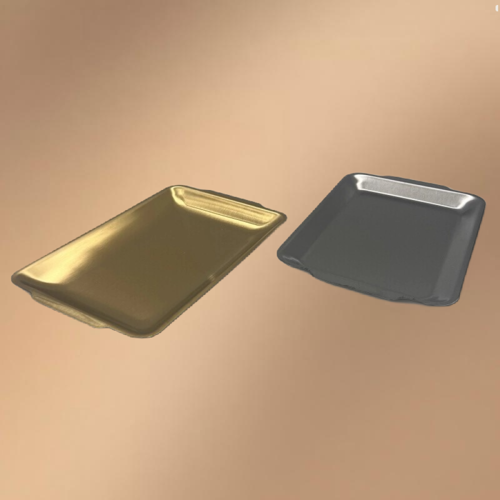 Silver Stainless Steel Rectangular Flat-Bottomed Tray Silver Stainless Steel Rectangular Flat-Bottomed Tray