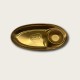 Golden Stainless Steel Compartmentalized Snack Plate