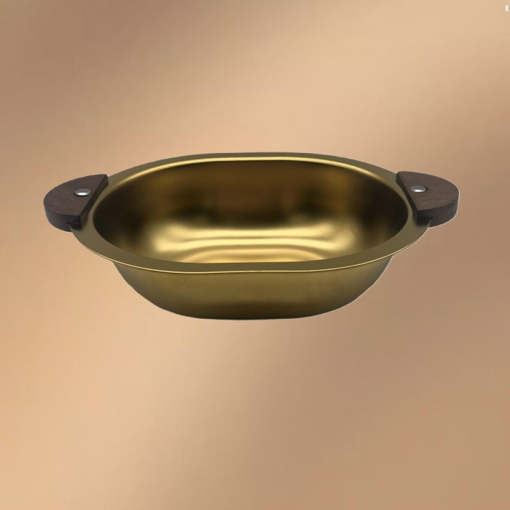 Golden Stainless Steel Little Bear Heat-resistant Dinnerware Bowl