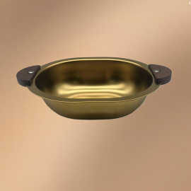 Golden Stainless Steel Little Bear Heat-resistant Dinnerware Bowl