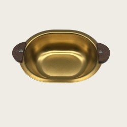 Golden Stainless Steel Little Bear Heat-resistant Dinnerware Bowl