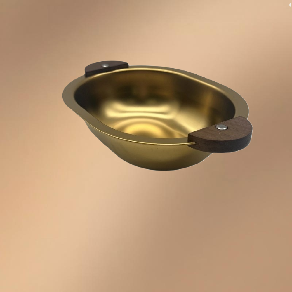 Golden Stainless Steel Little Bear Heat-resistant Dinnerware Bowl