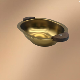 Golden Stainless Steel Little Bear Heat-resistant Dinnerware Bowl Golden Stainless Steel Little Bear Heat-resistant Dinnerware Bowl