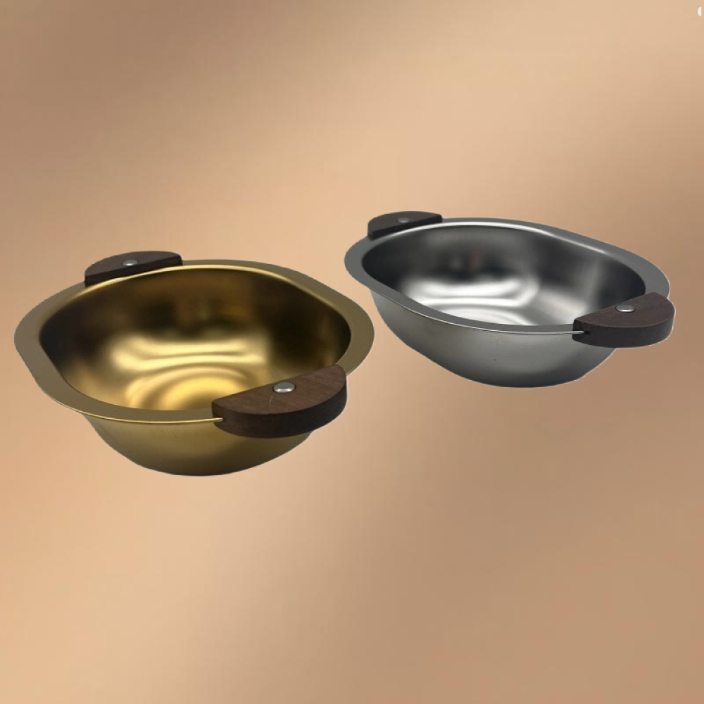 Golden Stainless Steel Little Bear Heat-resistant Dinnerware Bowl