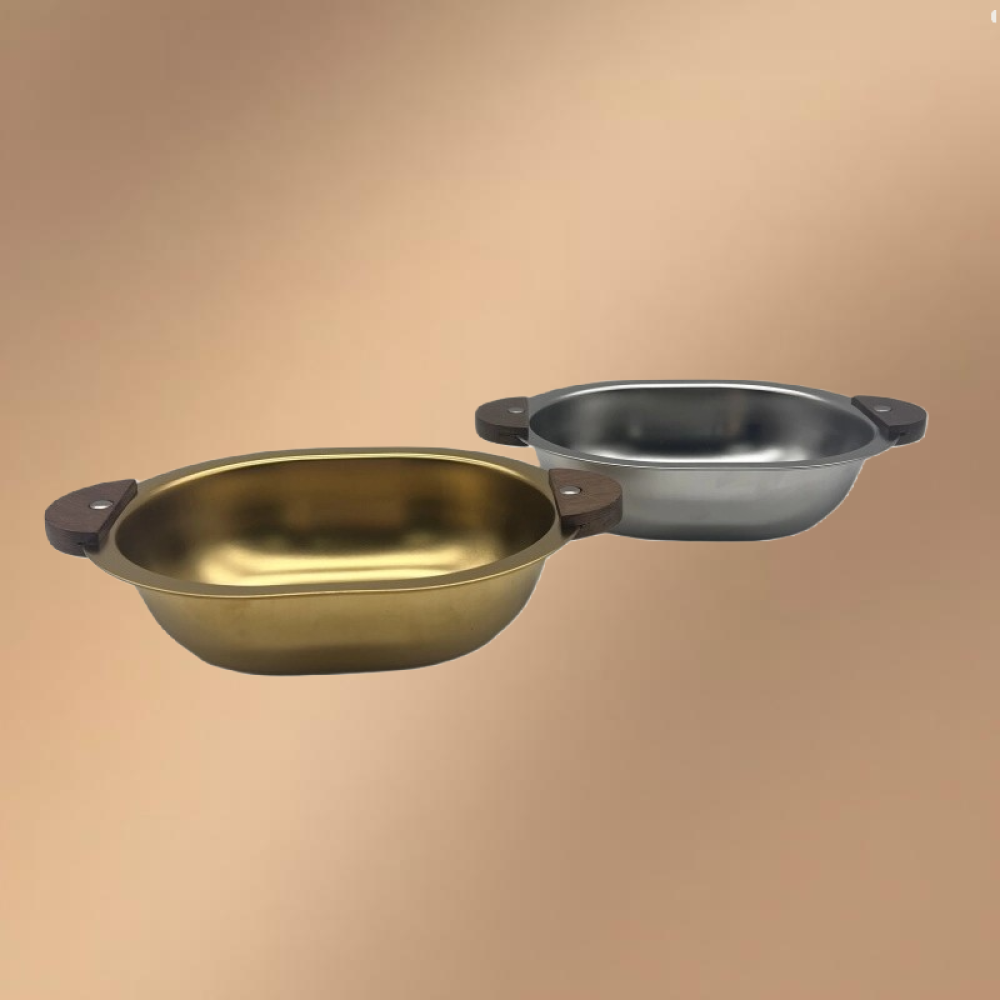 Golden Stainless Steel Little Bear Heat-resistant Dinnerware Bowl