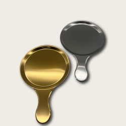 Silver Stainless Steel Handle For The Snack Plate