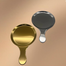 Silver Stainless Steel Handle For The Snack Plate Silver Stainless Steel Handle For The Snack Plate