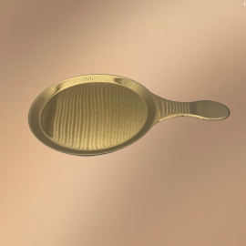 Golden Stainless Steel Handle For The Snack Plate