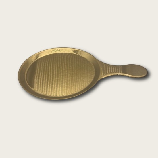 Golden Stainless Steel Handle For The Snack Plate