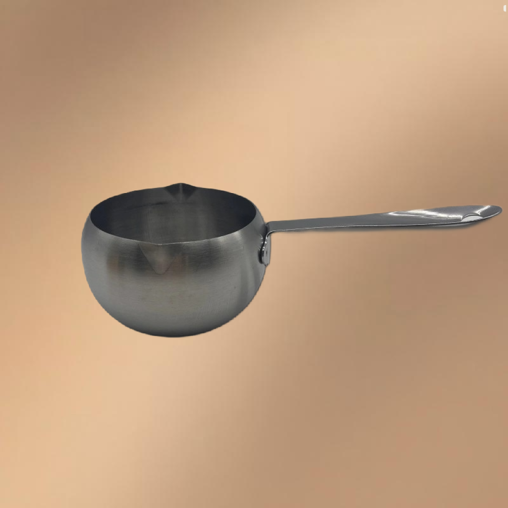 Silver Stainless Steel Drum-Shaped Oil Extraction Pan