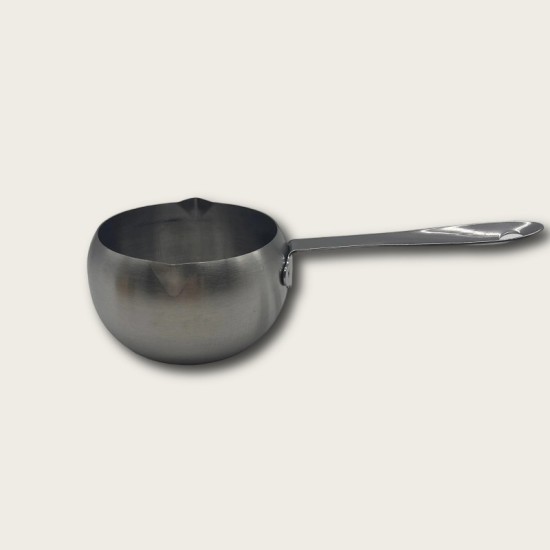 Silver Stainless Steel Drum-Shaped Oil Extraction Pan