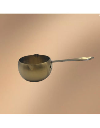 Golden Stainless Steel Drum-Shaped Oil Pan